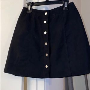 Black mini skirt